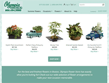 Tablet Screenshot of olympiaflower.net